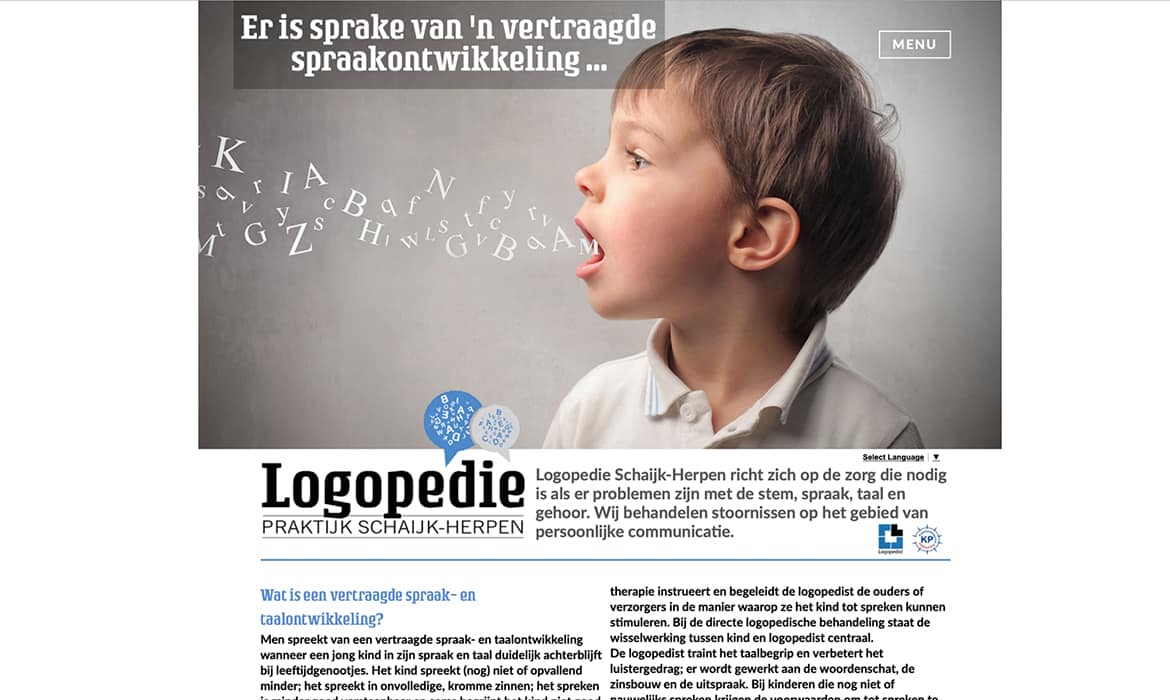Webdesign voor Logopedie Schaijk