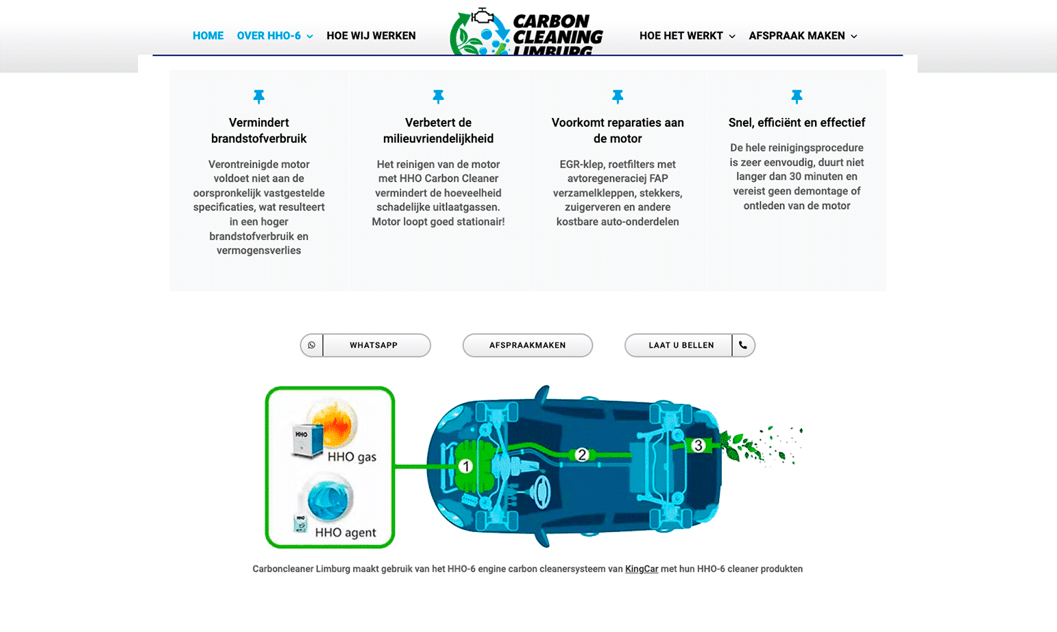Carboncleaning Limburg - Over Txt by Webdesign Holland