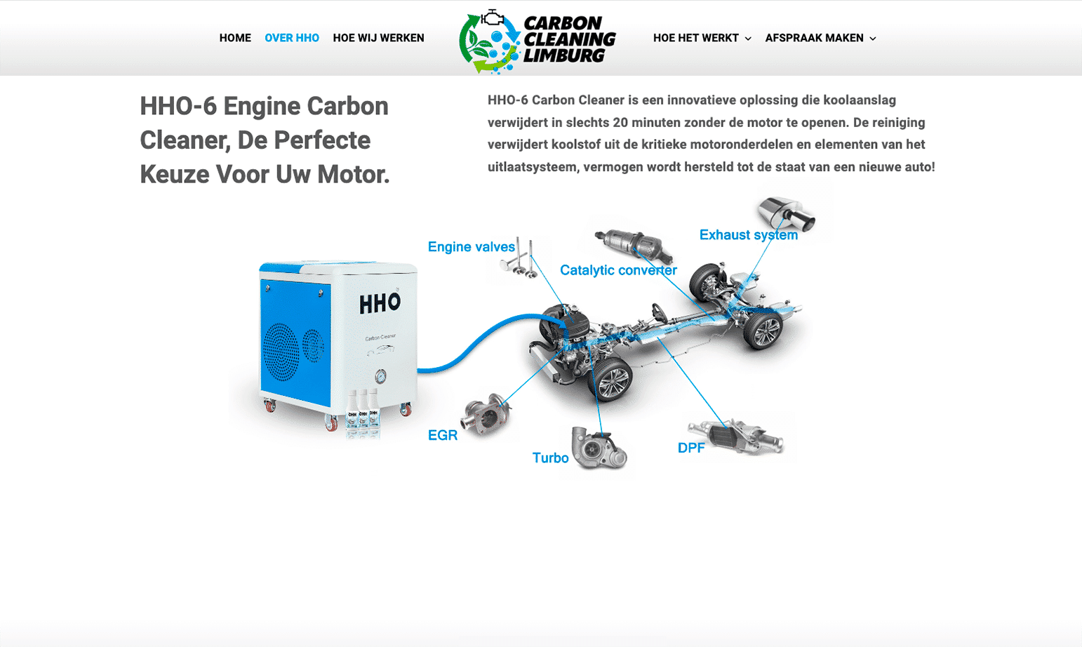 Carboncleaning Limburg - Over ons by Webdesign Holland