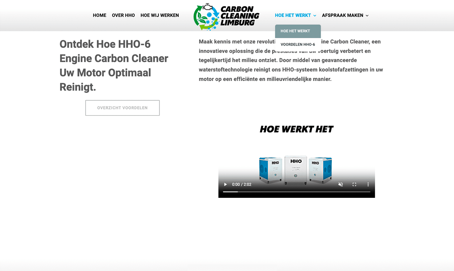 Carboncleaning Limburg - Hoe het werkt by Webdesign Holland
