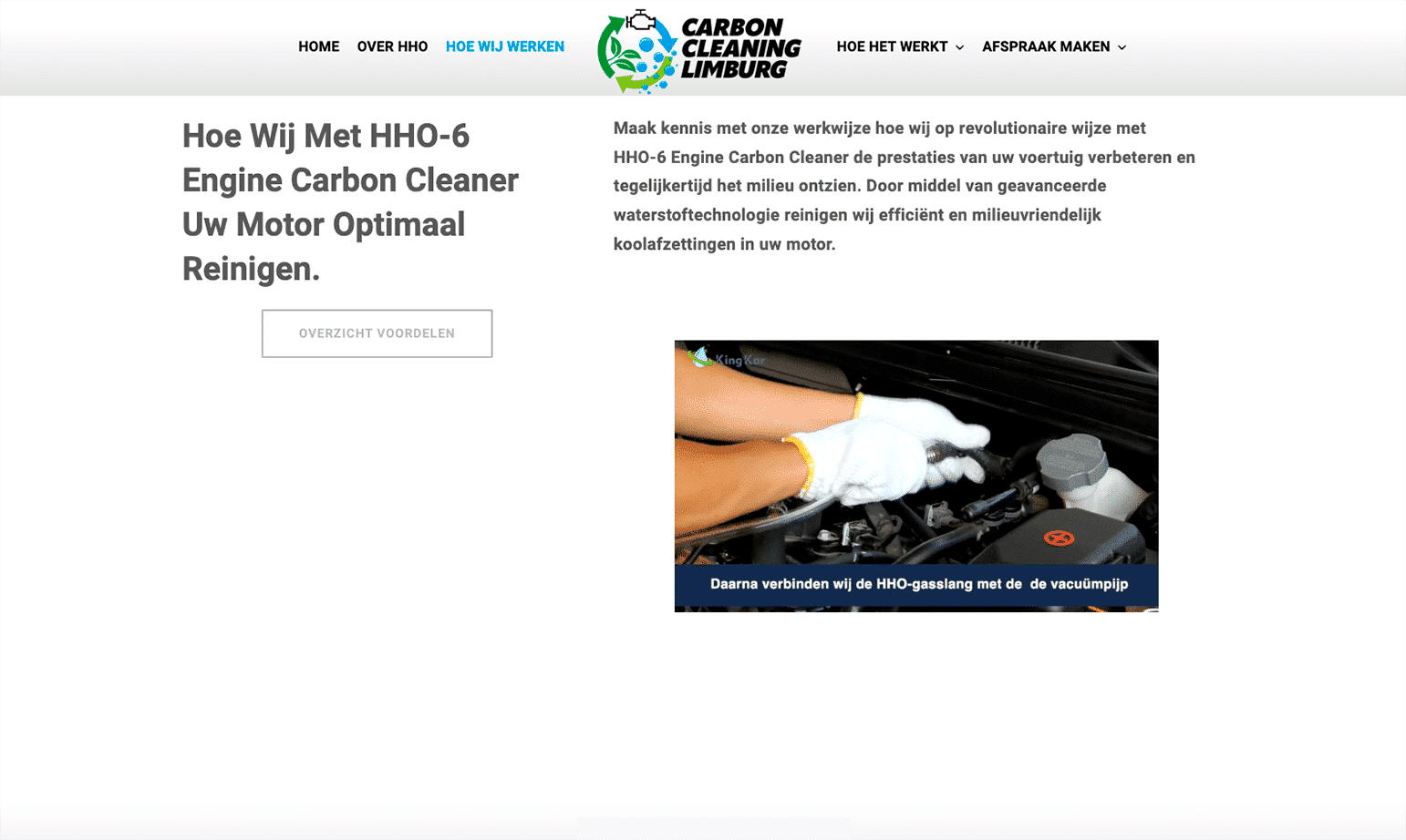 Carboncleaning Limburg - Hoe wij werken by Webdesign Holland