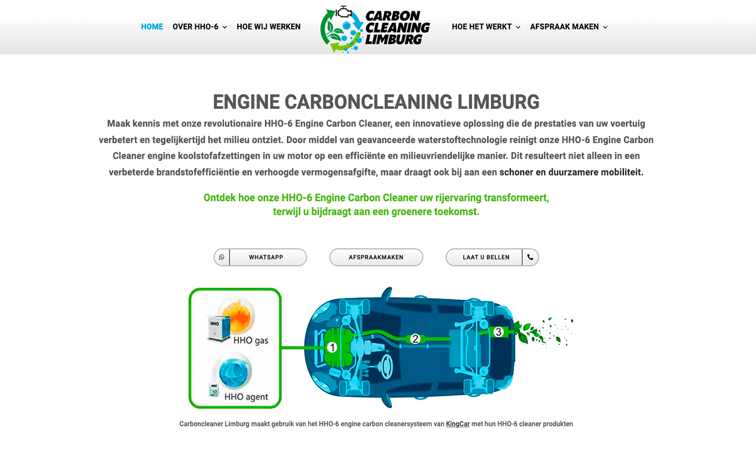 Carboncleaning Limburg - Homepage by Webdesign holland